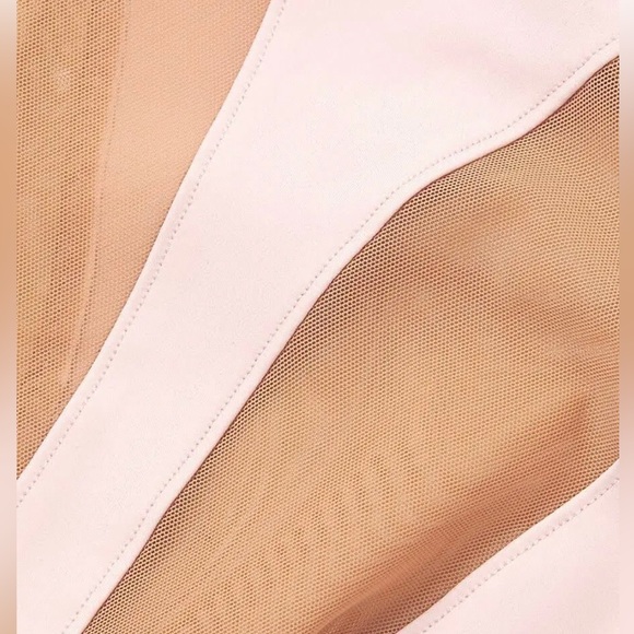 Norma Kamali Snake Mesh Mio Blush One Piece Women’s Swimsuit Size XS - Picture 5 of 16